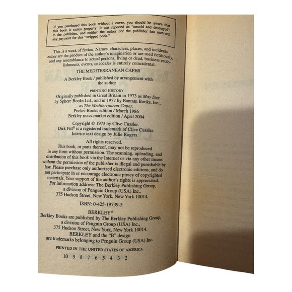 Lot of 6 Clive Cussler Paperback Novels Dirk Pitt & Fargo Adventure Thriller - Picture 12 of 12